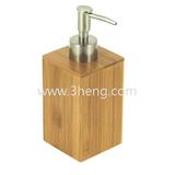 Hot Selling Bamboo Square Soap & Lotion Dispenser