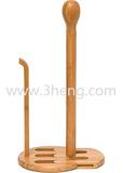 Natural Bamboo Expandable Paper Towel Holder