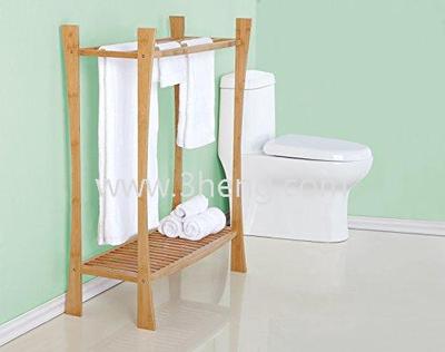 Bamboo Best Living Towel Stand Fits 8 towels large & small