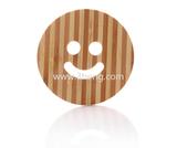 eco-friendly bamboo smile face table mat bamboo place mat coffee pot mat bamoo mat