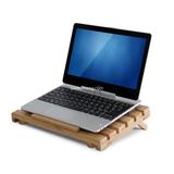 Natural Bamboo Notebook Cooling Desk Tray for Small Size Laptop and Tablets