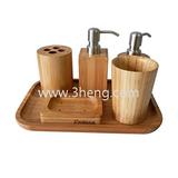 Wholesale hot new products for 2015 bamboo collection bathroom accessories set ,6-piece