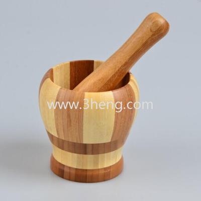 eco-friendly natural bamboo garlic masher for kitchenware garlic presses bamboo product