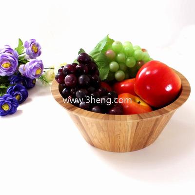 Bamboo fruit bowl for kitchenware eco-friendly fruit bowl made of bamboo