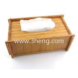 Folding Nature Bamboo Ficial Tissue Box Holder