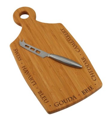 Totally Bamboo Varietal Cheese Cutting and Serving Board