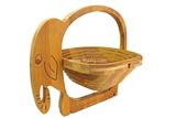 Eco-friendly Bamboo Elephant Fruit Basket Bowl Designed With A Unique Folding Feature