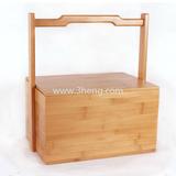 eco-friendly bamboo basket bamboo gift box cheap wholesale bamboo jewelry box
