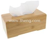 Bamboo Tissue Box Holder With 9.5 Inch Natural Bamboo Tissue Cover