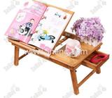 Bamboo Portable Laptop Desk Table Foldable Breakfast Serving Bed Tray