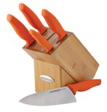A stylish bamboo knife block - Holds Up to 5 knives