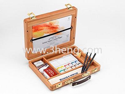 Artists' Water Colour Half Pan Bamboo Box Set
