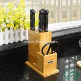 eco-friendly bamboo knife rack for kitchenware bamboo product