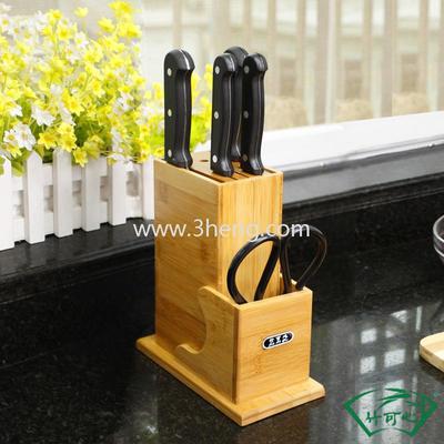 eco-friendly bamboo knife rack for kitchenware bamboo product