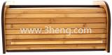 Pure Bamboo Modern Bread Box with a roll top for easy access and to keep bread fresh