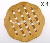 Bamboo Curve Trivet Mat,Bamboo heat resistant table mats