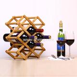 eco-friendly bamboo wine rack bamboo wine bottle holder